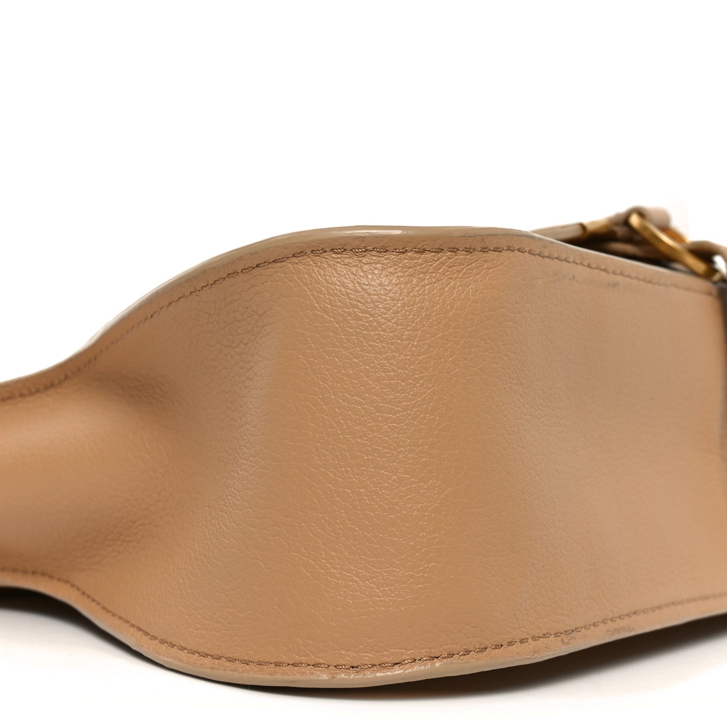 Calfskin Small Marcie Satchel Milky Brown