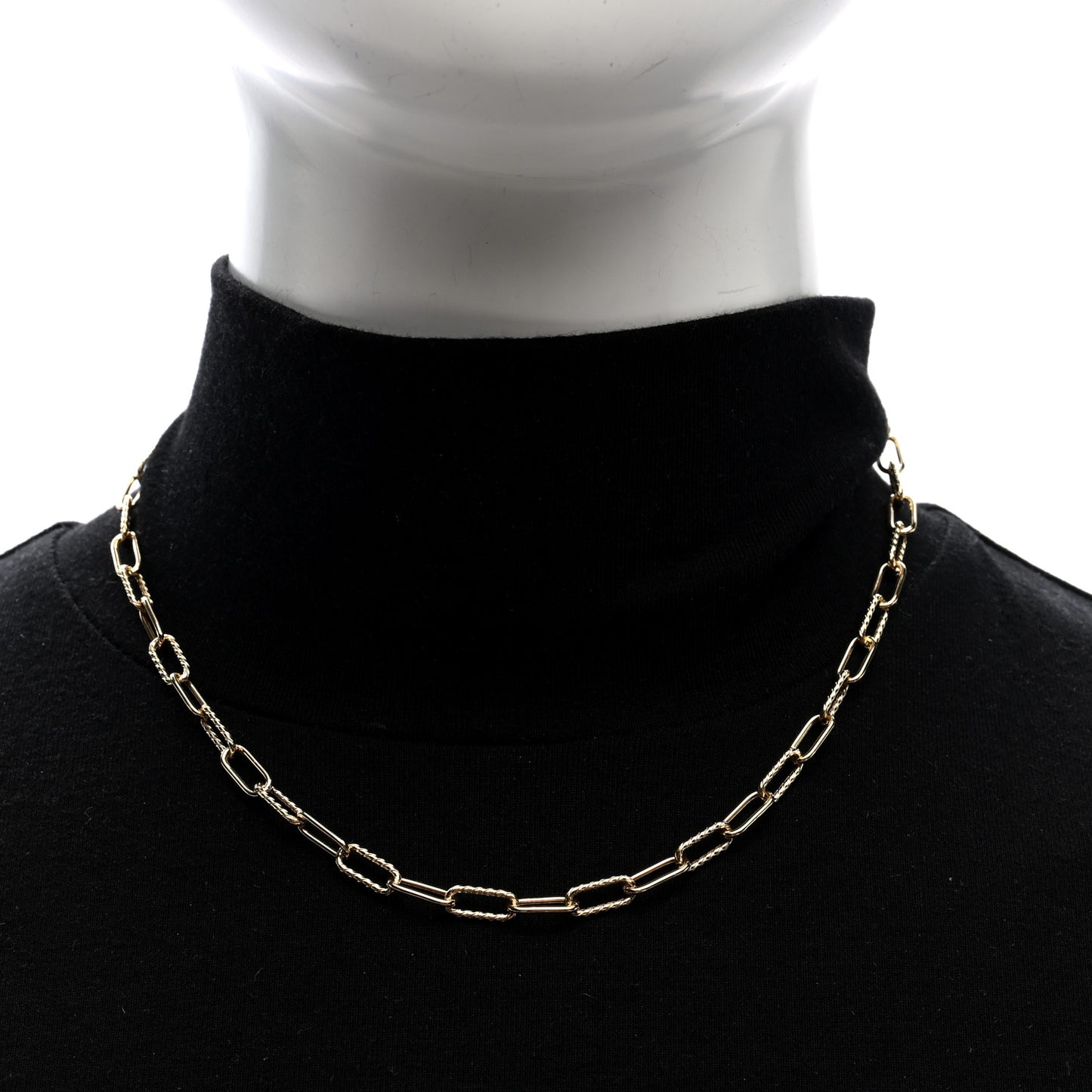 18K Yellow Gold 4mm Madison Chain Necklace 16"
