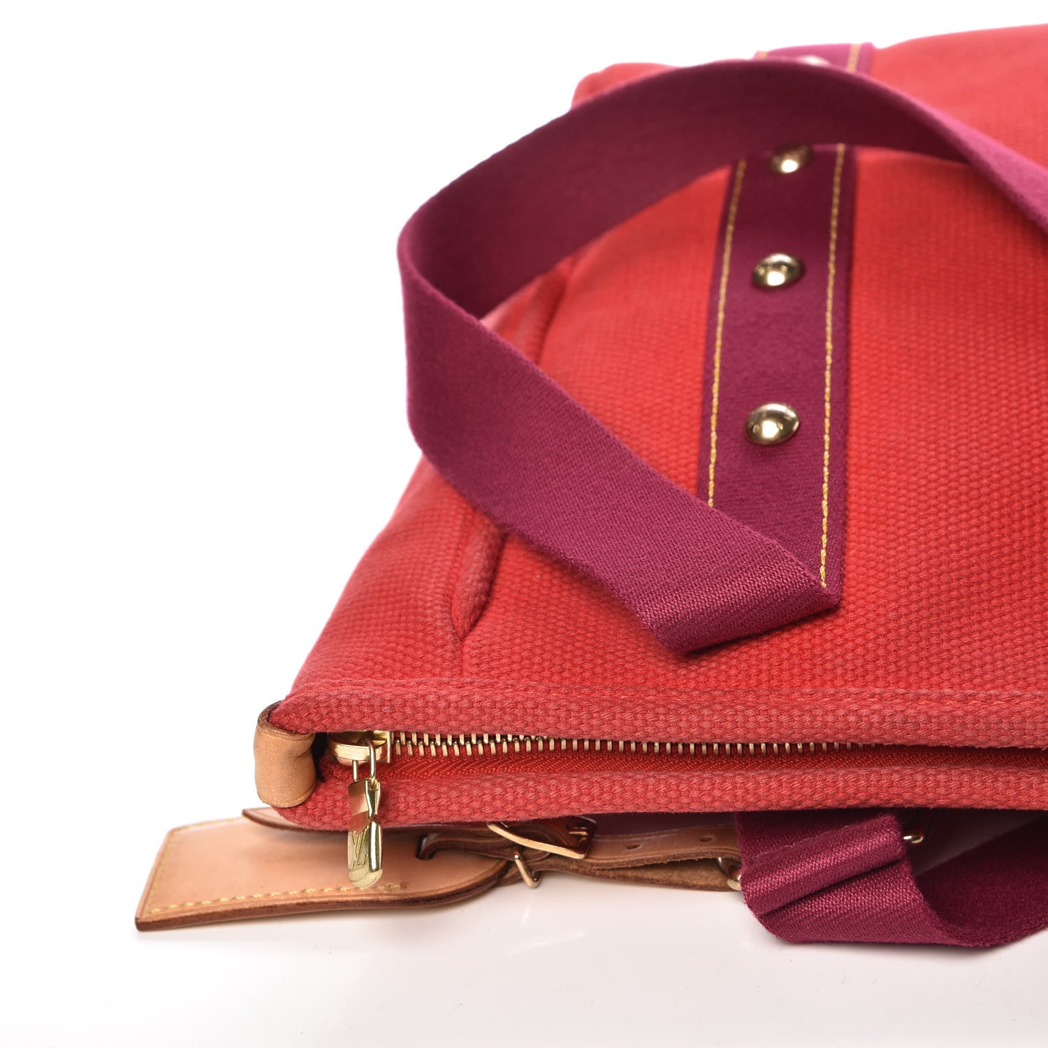 Louis Vuitton Toile Antigua Cabas MM Red 8 of 15