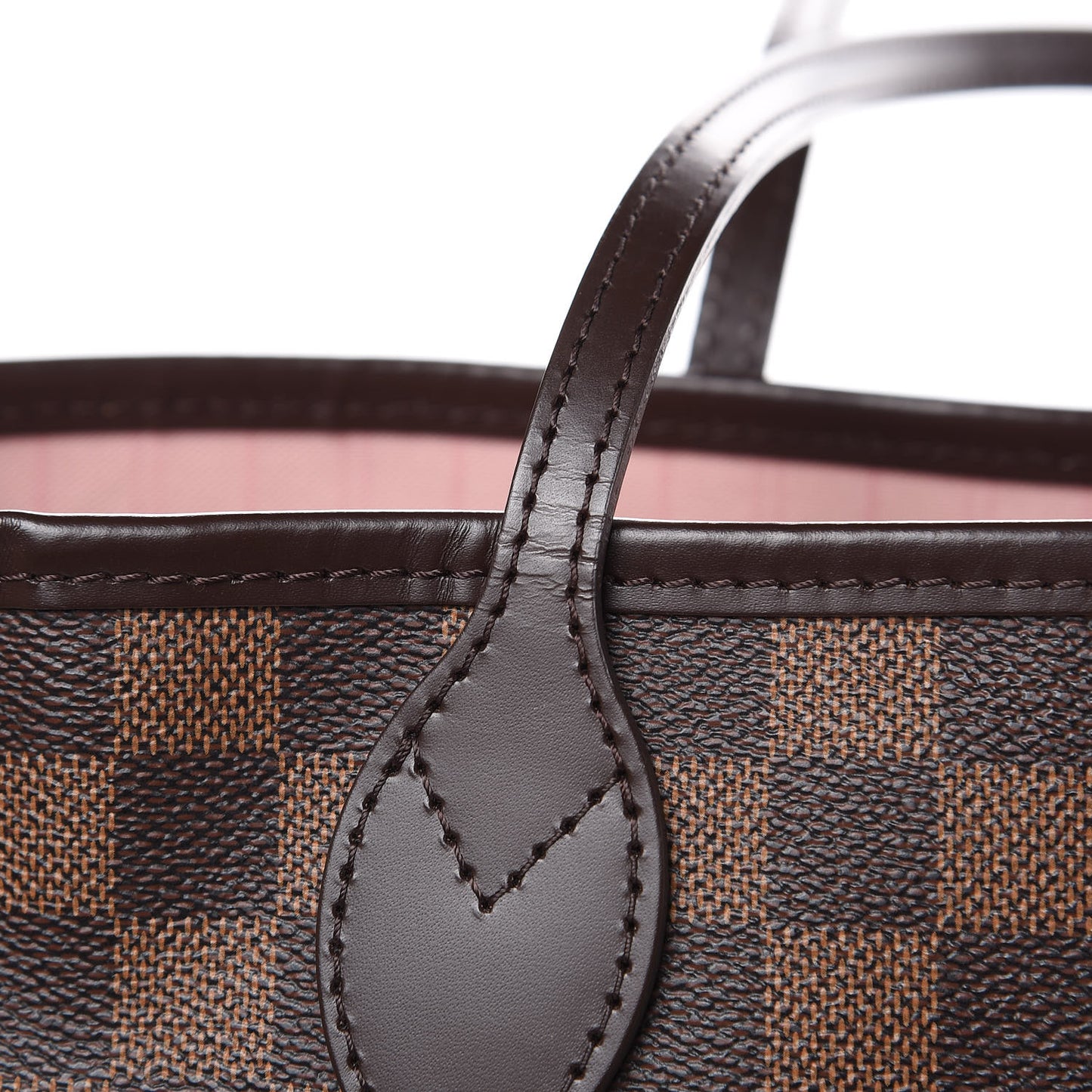 Damier Ebene Neo Neverfull MM Rose Ballerine