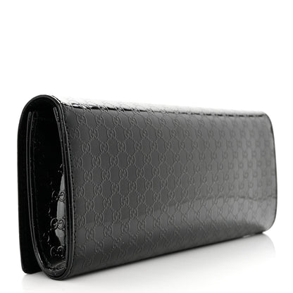 Gucci Patent Microguccissima Small Broadway Clutch Black 3 of 7