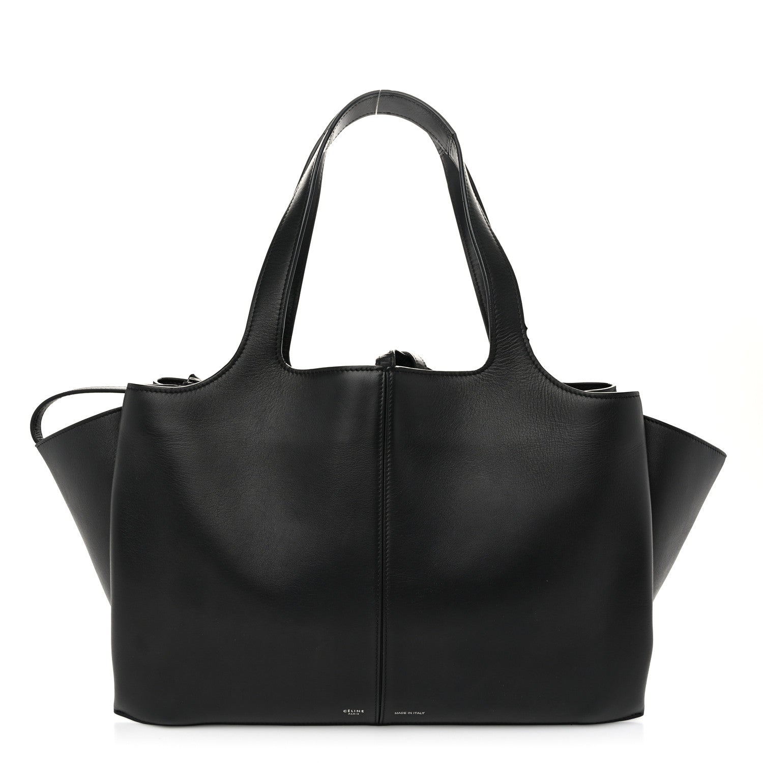 Celine Smooth Calfskin Small Tri-Fold Bag Black 1 of 11