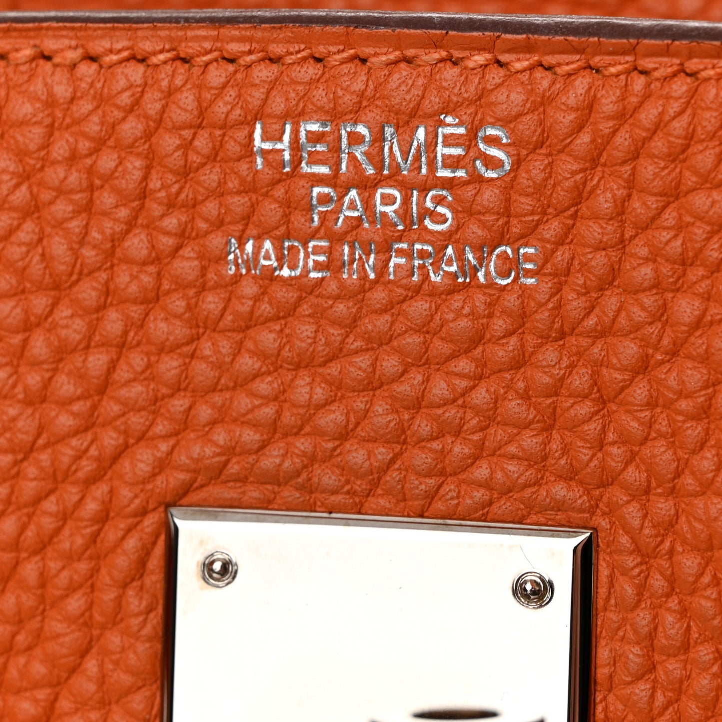 Togo Birkin 35 Orange