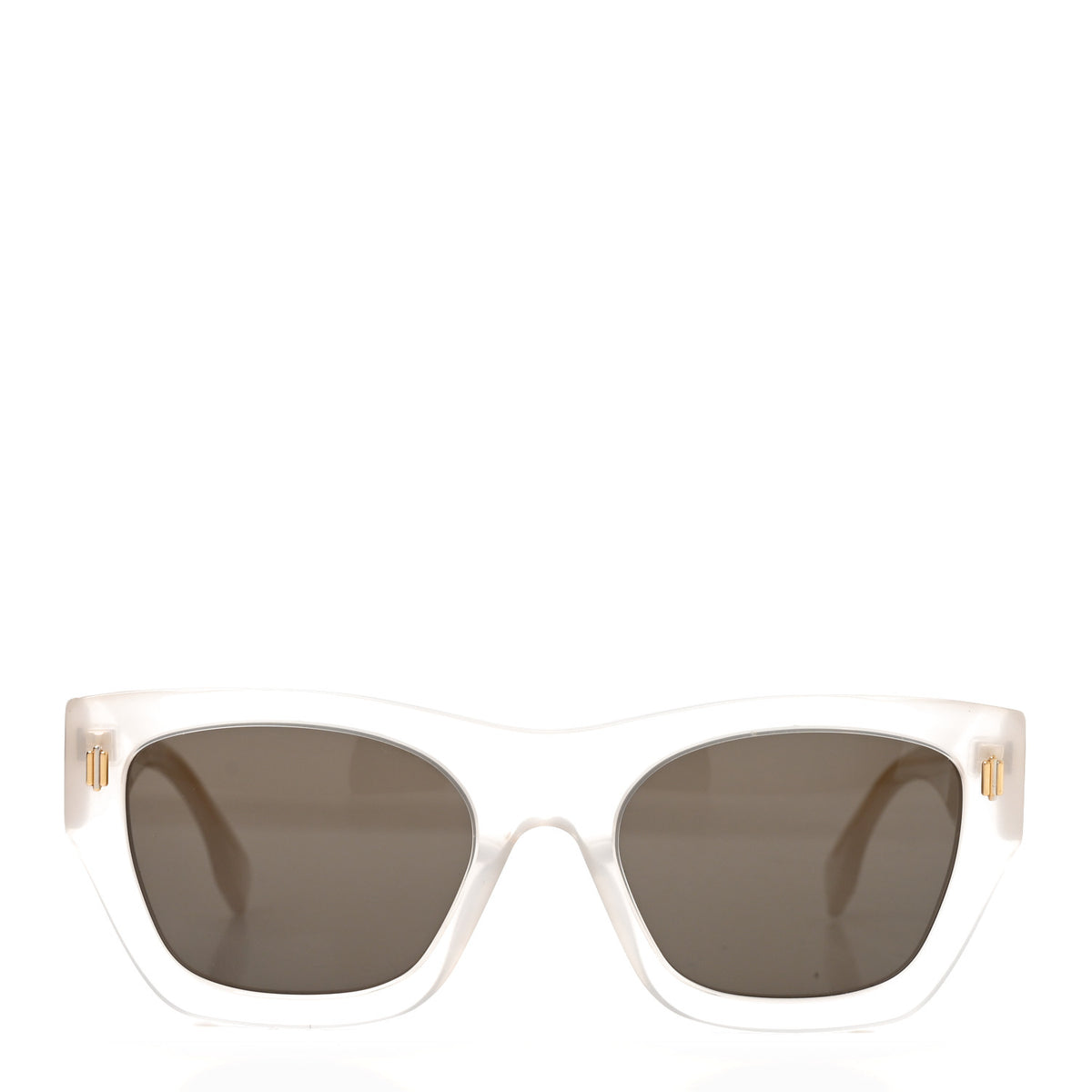 Fendi Acetate Fendi Roma Square Sunglasses FE401001I Transparent Gold 2 of 7