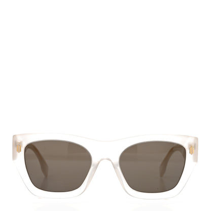 Fendi Acetate Fendi Roma Square Sunglasses FE401001I Transparent Gold 2 of 7