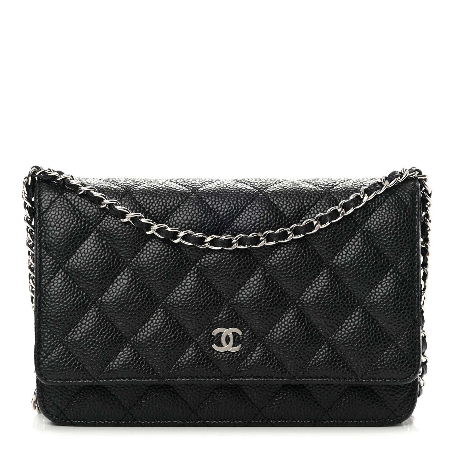 Chanel Caviar Quilted Wallet On Chain WOC Black 1 of 15