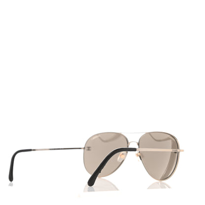 Chanel Metal Aviator CC Sunglasses 4189-T-Q Gold 4 of 9