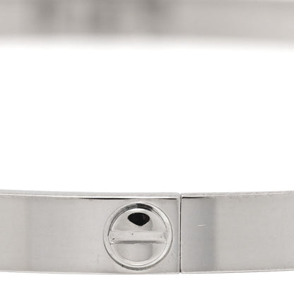 Cartier 18K White Gold Small LOVE Bracelet 19 5 of 6