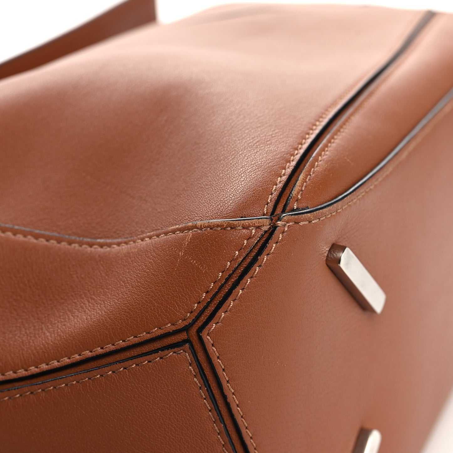 Calfskin Medium Puzzle Bag Tan