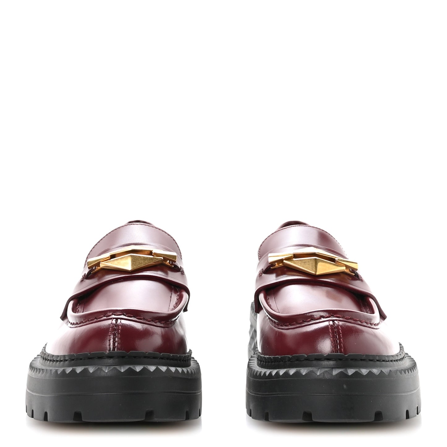 Box Calfskin Marlow Loafers 39 Burgundy