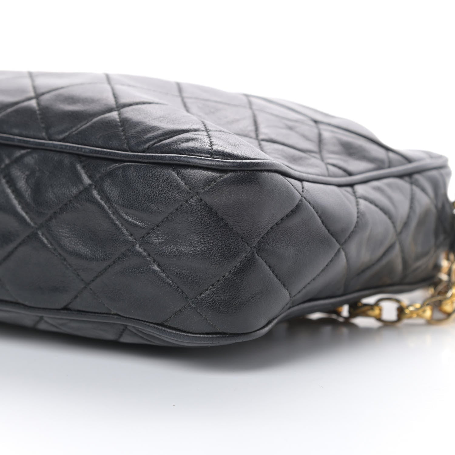 Chanel Lambskin Quilted CC Tassel Camera Case Black 11 of 14