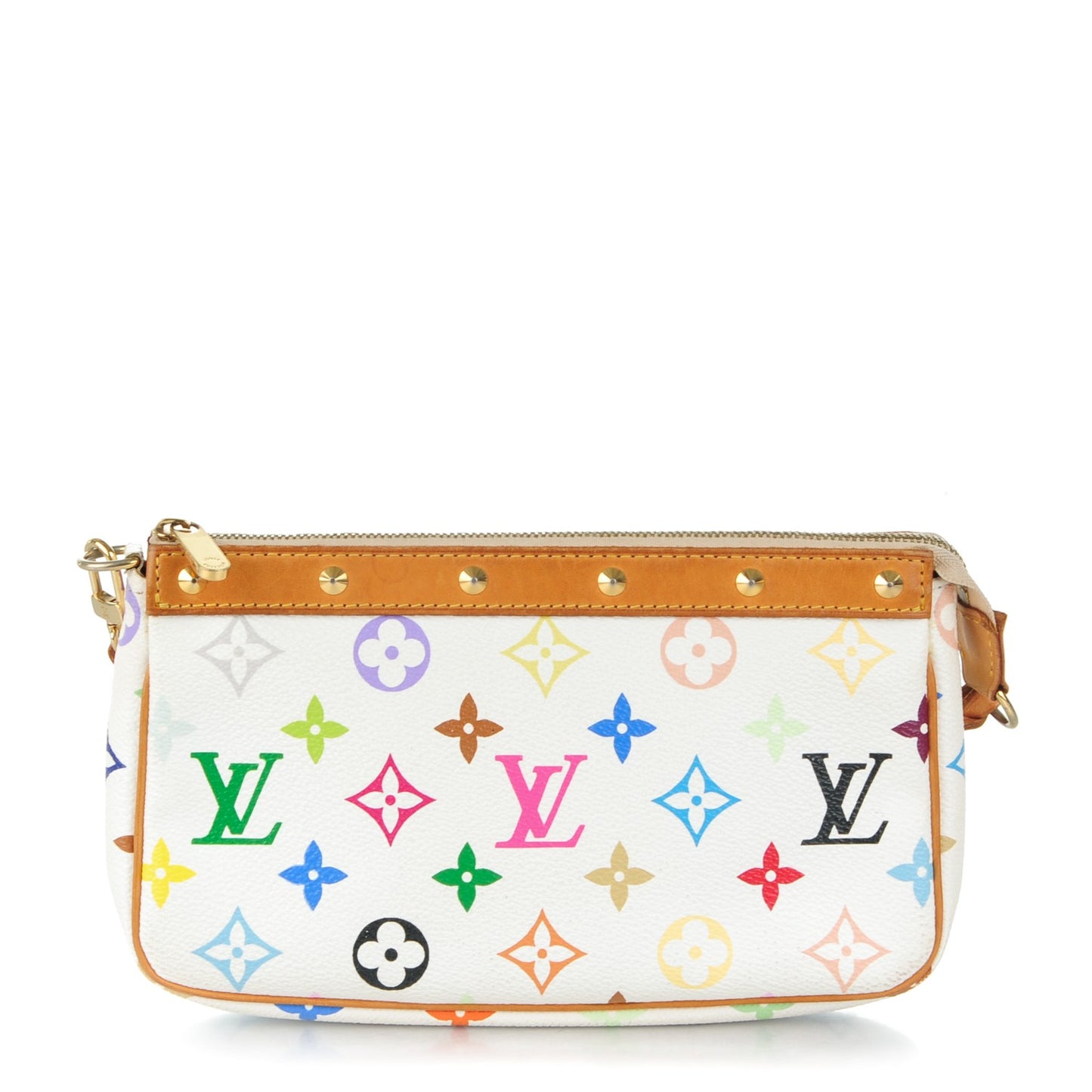 Monogram Multicolor Pochette Accessories White