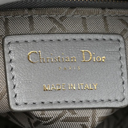 Christian Dior Metallic Lambskin Cannage Mini Lady Dior Grey 6 of 10