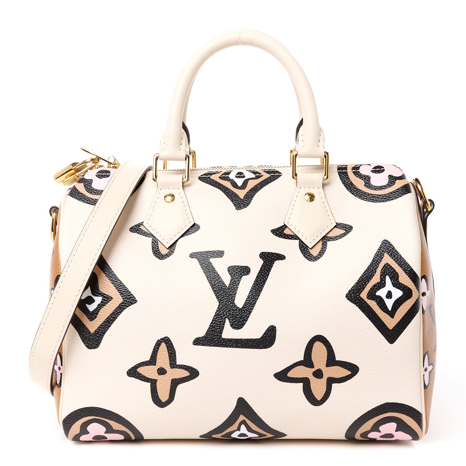 Louis Vuitton Monogram Giant Wild At Heart Speedy Bandouliere 25 Creme 1 of 11