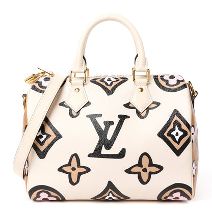 Louis Vuitton Monogram Giant Wild At Heart Speedy Bandouliere 25 Creme 1 of 11