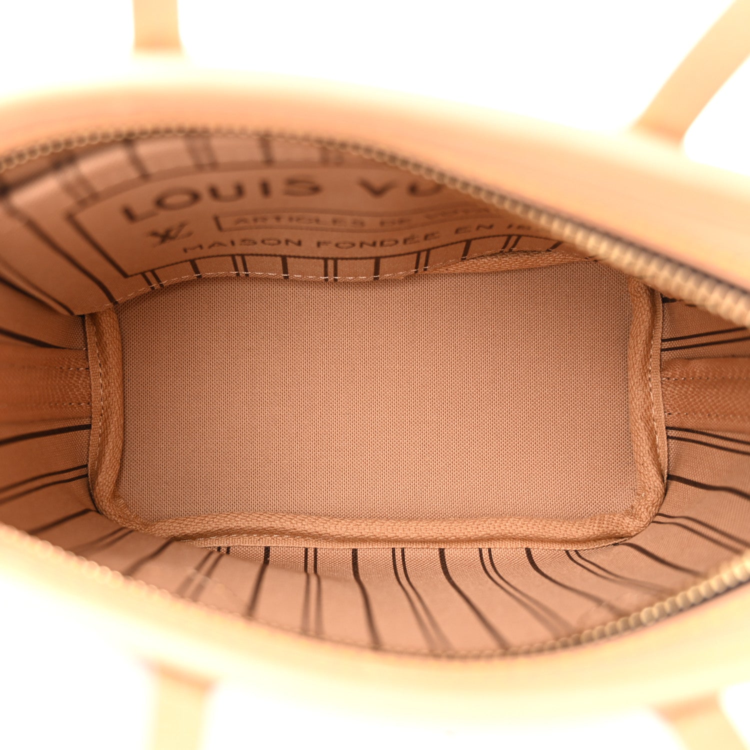 Louis Vuitton Monogram Neverfull BB Beige 5 of 9