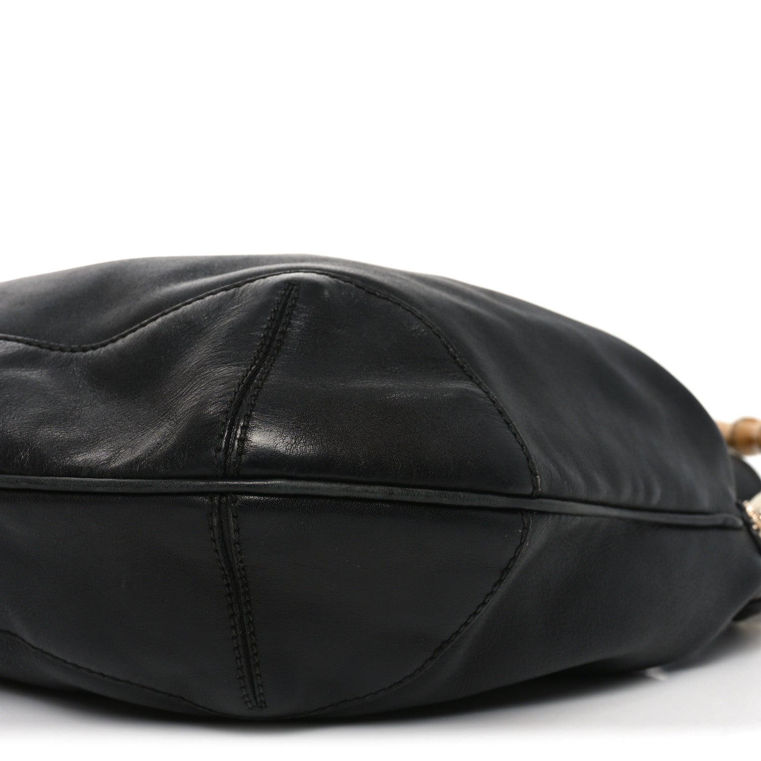 Gucci Calfskin Peggy Bamboo Top Handle Hobo Black 10 of 10