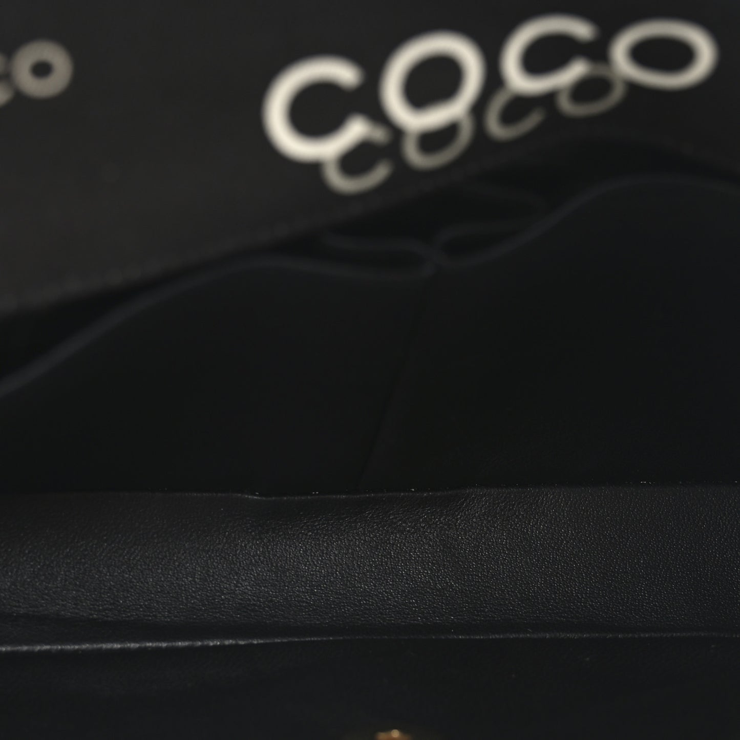 Canvas Chocolate Bar Quilted Coco East West Flap Black
