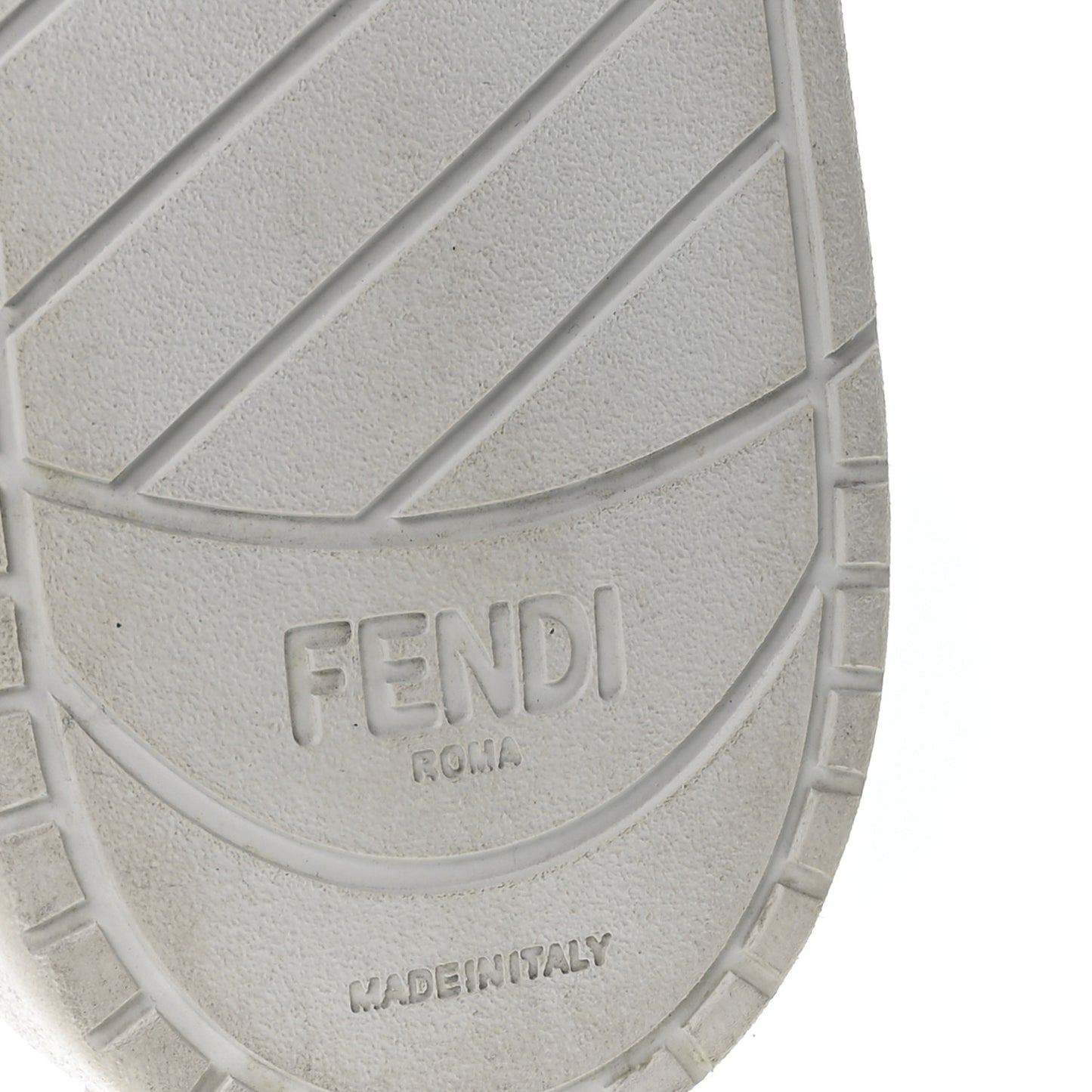 Suede Vitello Fendi Logo Match Low Top Sneakers 37.5 Cream Tobacco Black