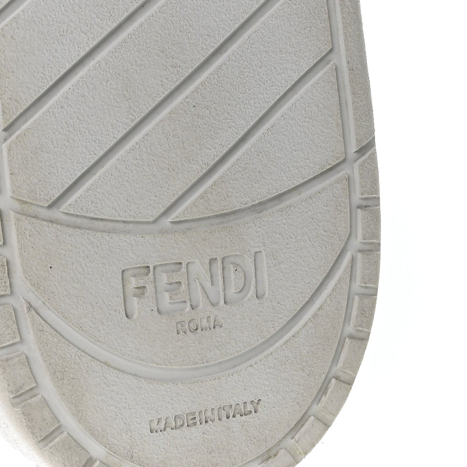 Fendi Suede Vitello Fendi Logo Match Low Top Sneakers 37.5 Cream Tobacco Black 7 of 9