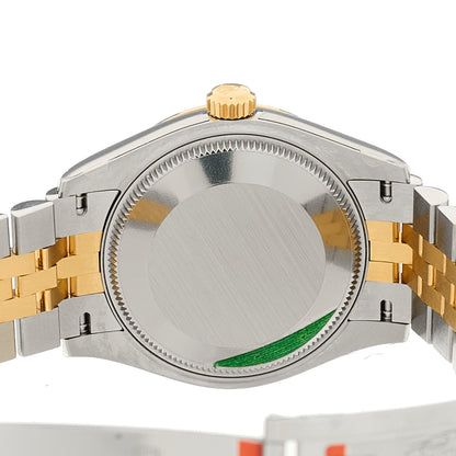 Rolex Stainless Steel 18K Yellow Gold Diamond Black Mother of Pearl 31mm Oyster Perpetual Datejust Watch 278273 4 of 5