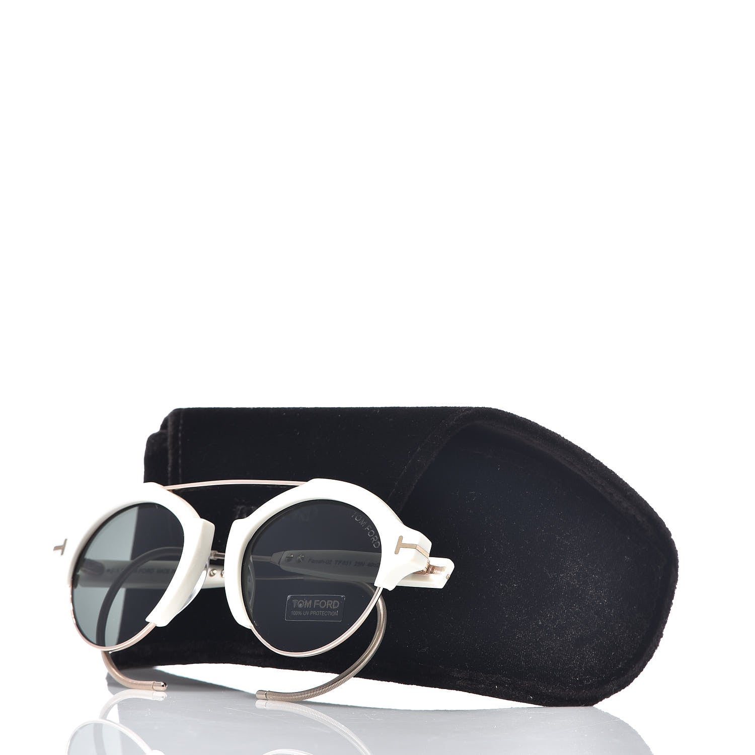 Tom Ford Farrah Sunglasses TF631 White 8 of 8