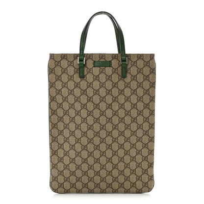Gucci GG Plus Monogram Flat Vertical Tote Green 1 of 11