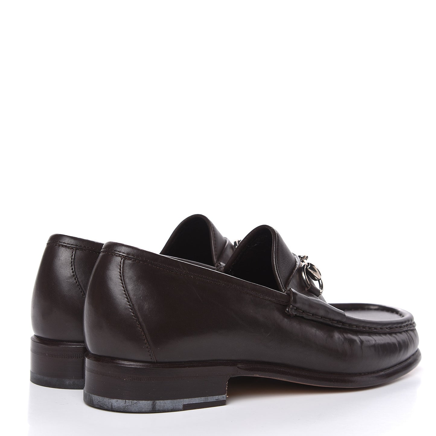 Calfskin Mens 1953 Horsebit Loafers 7 Marrone