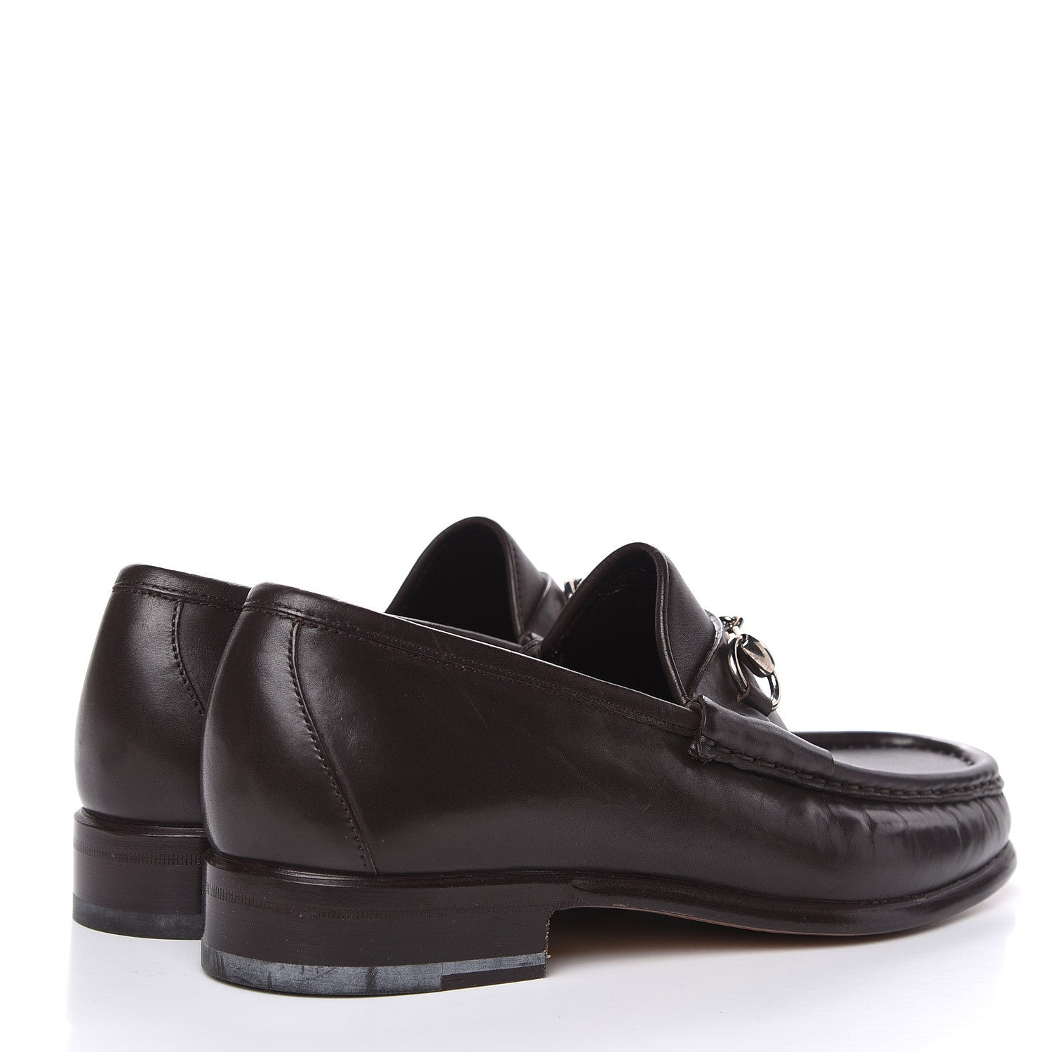 Gucci Calfskin Mens 1953 Horsebit Loafers 7 Marrone 4 of 10