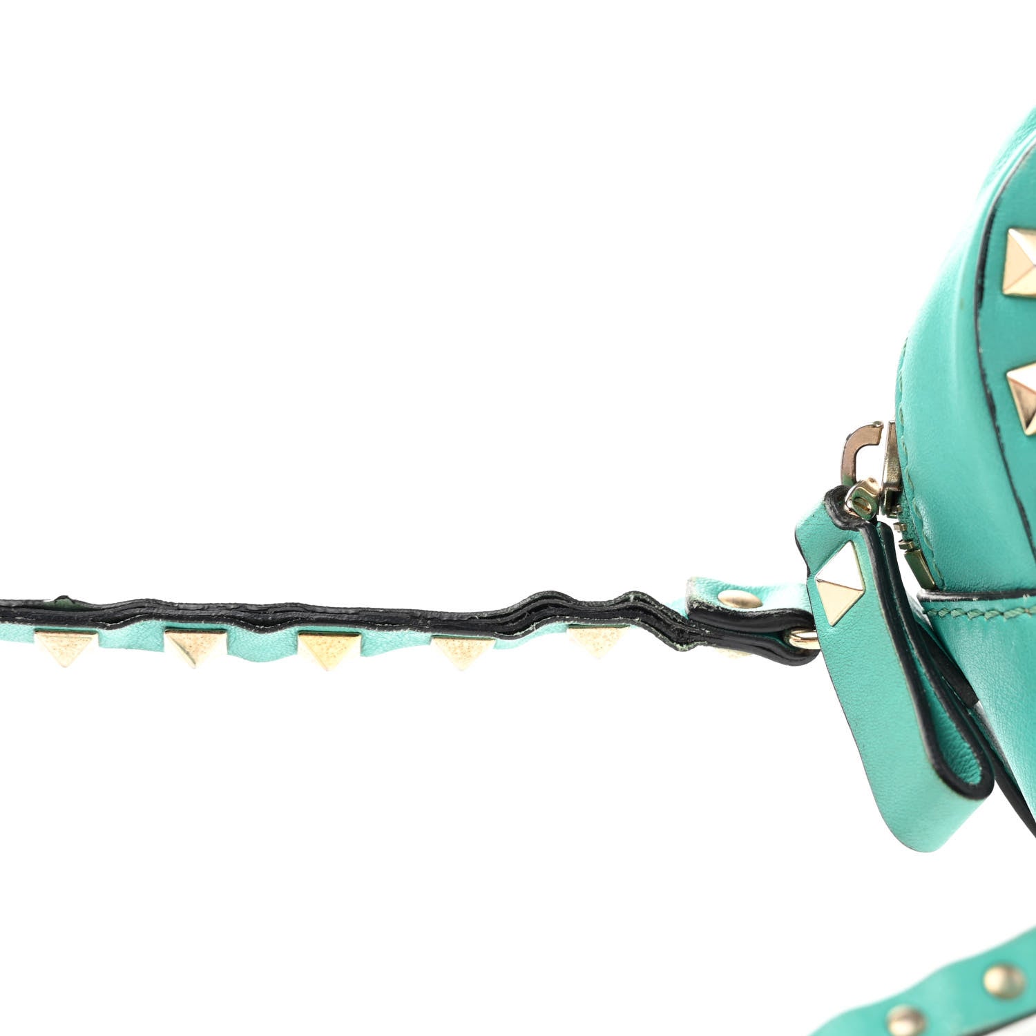 Valentino Garavani Calfskin Rockstud Camera Crossbody Bag Opaline Green 11 of 11