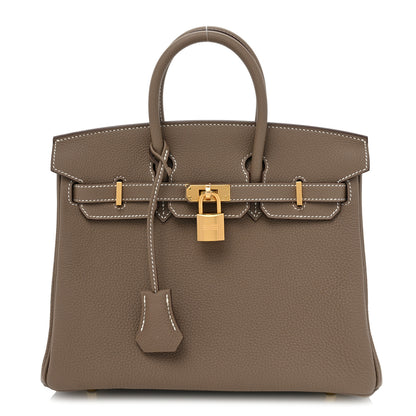 Hermes Togo Birkin 25 Etoupe 1 of 9