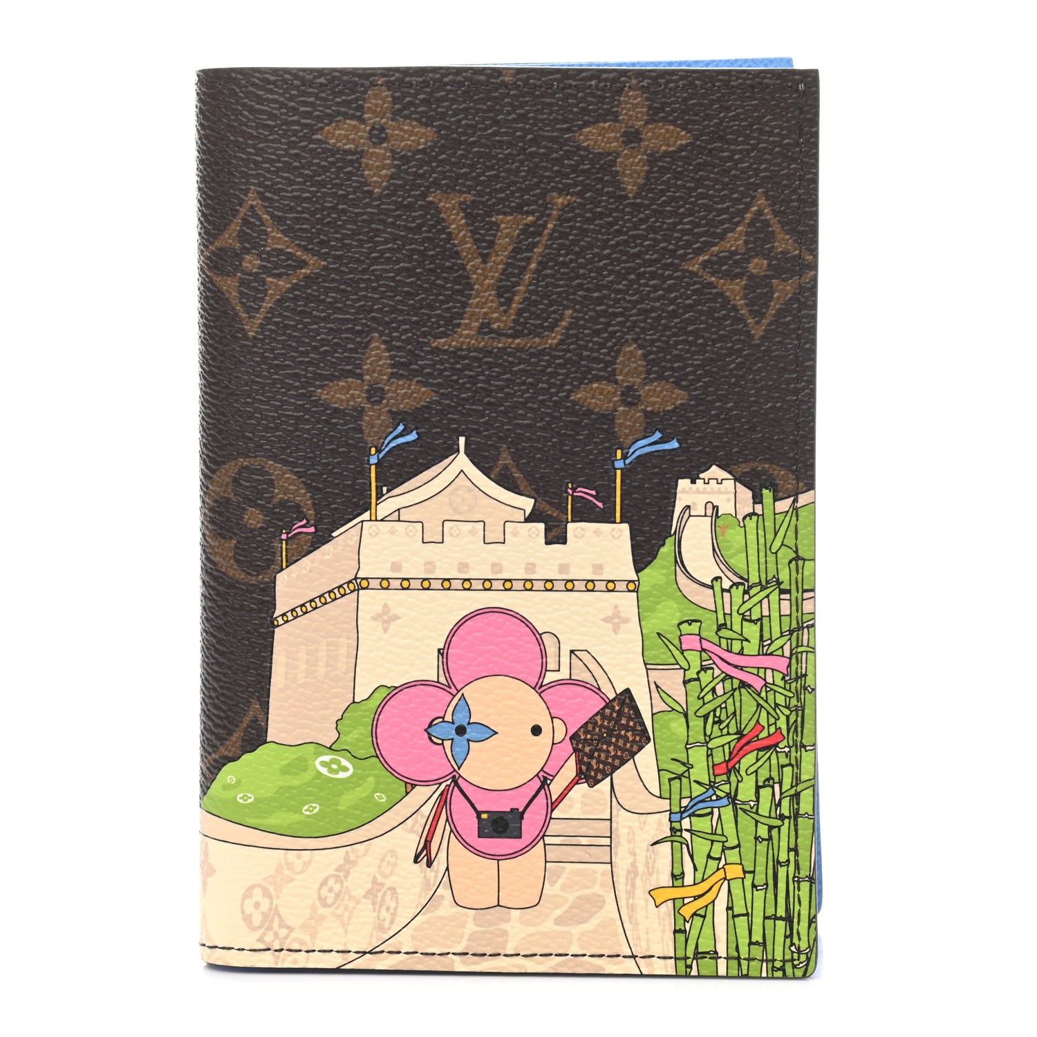 Louis Vuitton Monogram 2021 Christmas Animation China Passport Cover Myosotis Blue 1 of 6