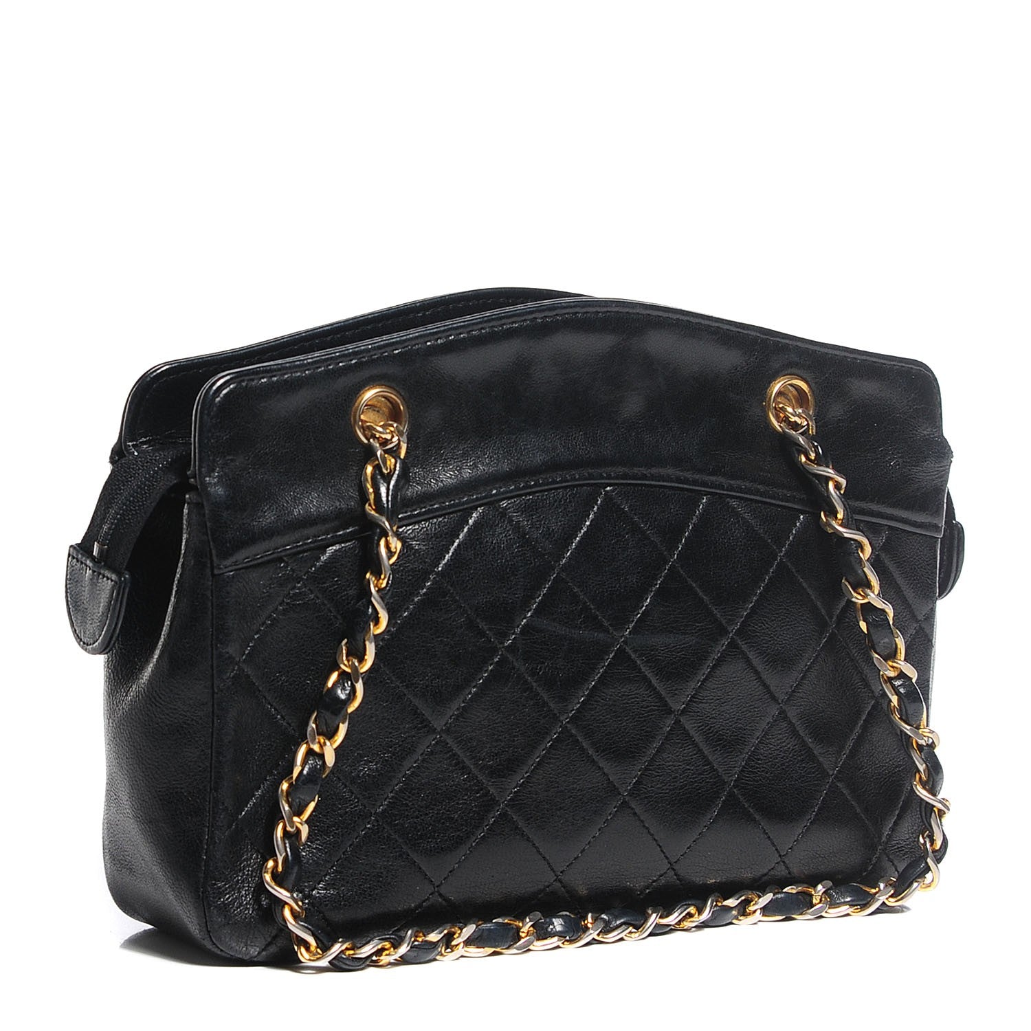 Chanel Lambskin Quilted Small Shoulder Bag Black 3 of 10