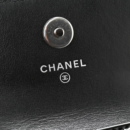Chanel Patent Quilted Belt In Love Double Mini Flap Waist Bag Black Pink 7 of 16