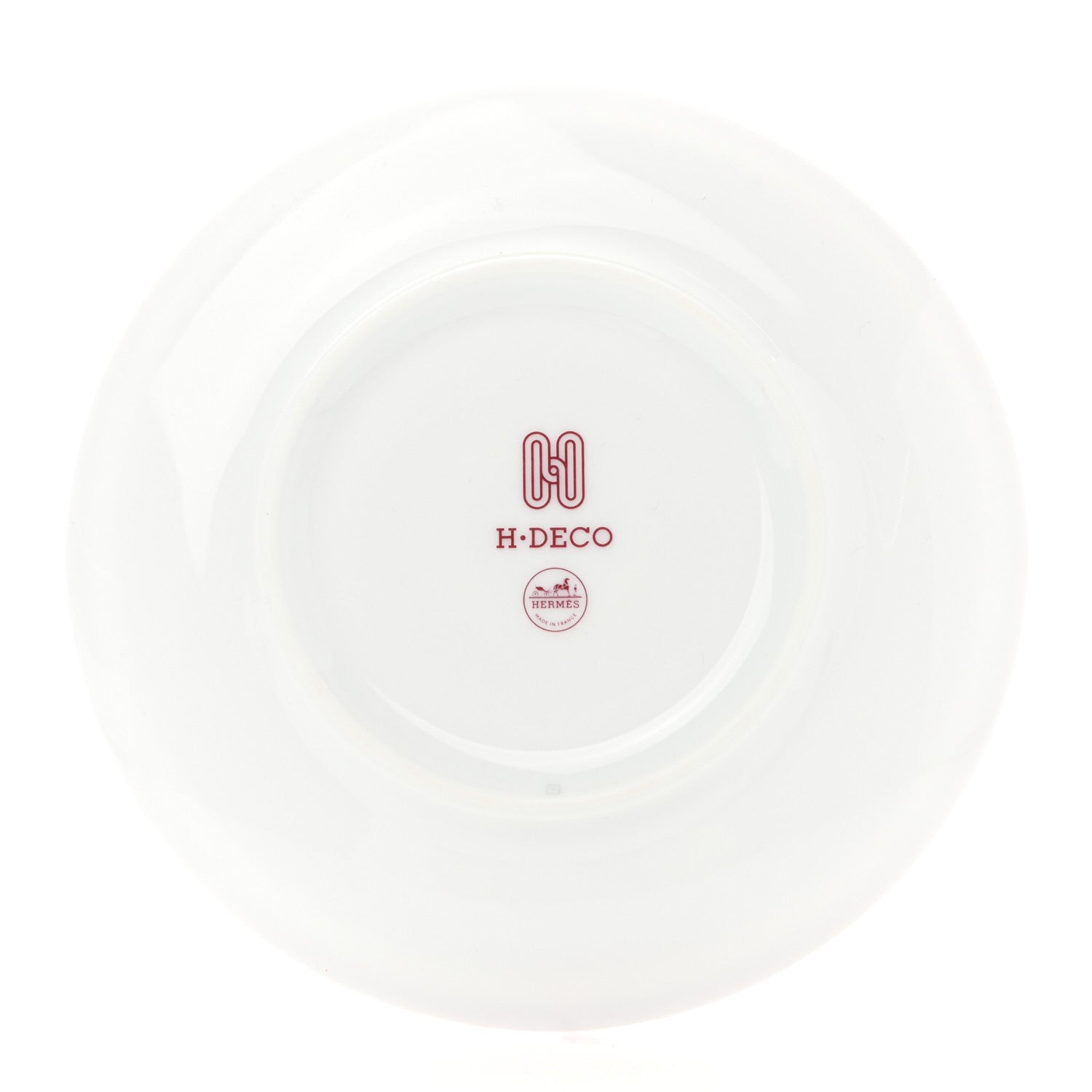 Hermes Porcelain H Deco Bread And Butter Plate Rouge 3 of 7