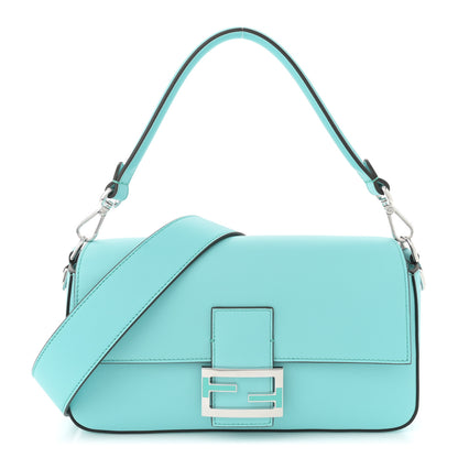 Fendi X TIFFANY Nappa Silver Baguette Blue Tiffany Silver 1 of 11