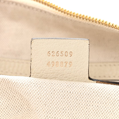 Gucci GG Supreme Monogram Flora Web Small Ophidia Half Moon Hobo White 7 of 12