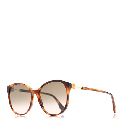 Fendi Acetate Cat Eye Sunglasses FF 0142/S Tortoise 1 of 8