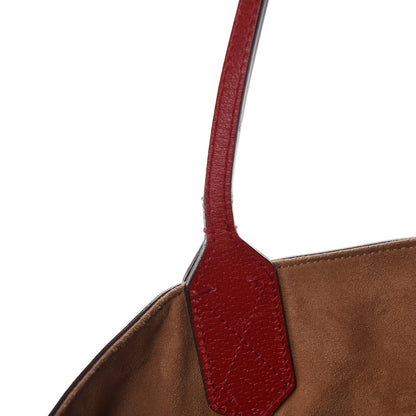 Gucci GG Supreme Monogram Tian Medium Shopping Tote Beige Multicolor Red 19 of 22