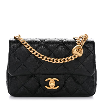 Chanel Caviar Quilted Mini Sweetheart Rectangular Flap Black 1 of 11