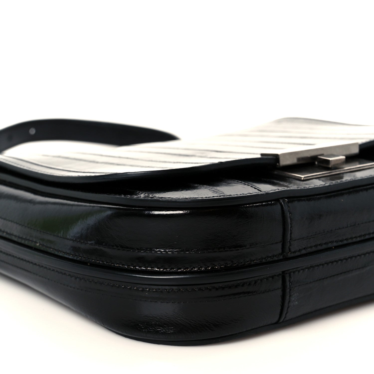 Saint Laurent Crinkled Matelasse Betty Messenger Black 11 of 12