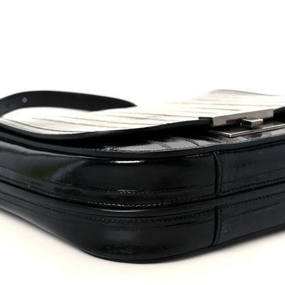 Saint Laurent Crinkled Matelasse Betty Messenger Black 11 of 12