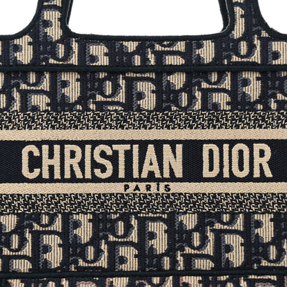 Christian Dior Oblique Mini Book Tote Blue Multicolor 8 of 10