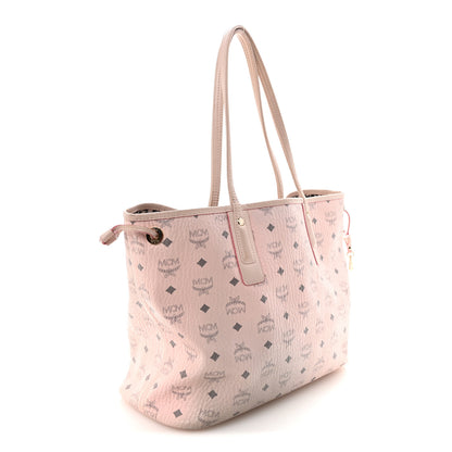MCM Visetos Medium Liz Reversible Shopper Tote Powder Pink 4 of 10
