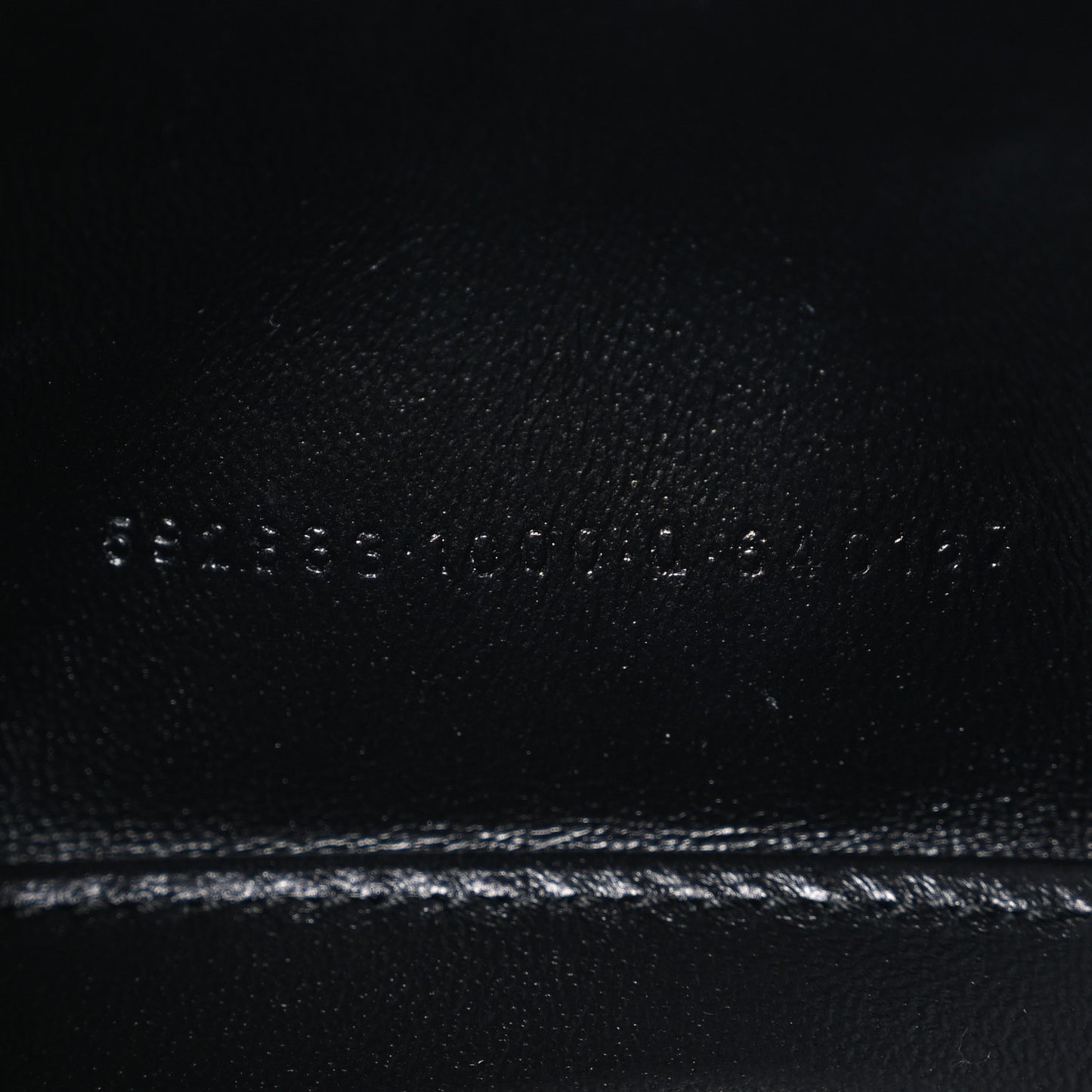 Shiny Calfskin Crocodile Embossed Hourglass Top Handle Bag XS Black