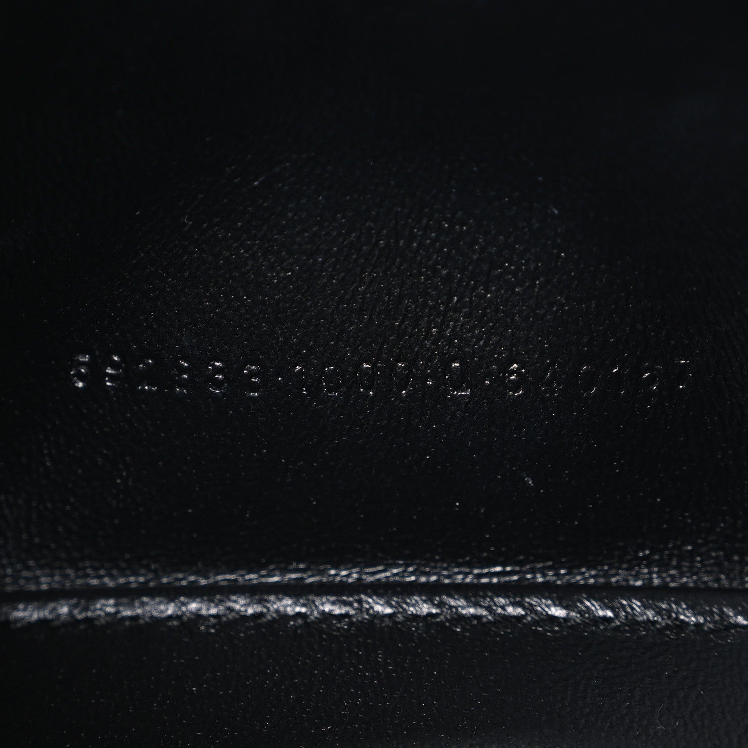 Balenciaga Shiny Calfskin Crocodile Embossed Hourglass Top Handle Bag XS Black 8 of 11