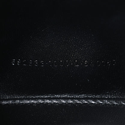 Balenciaga Shiny Calfskin Crocodile Embossed Hourglass Top Handle Bag XS Black 8 of 11