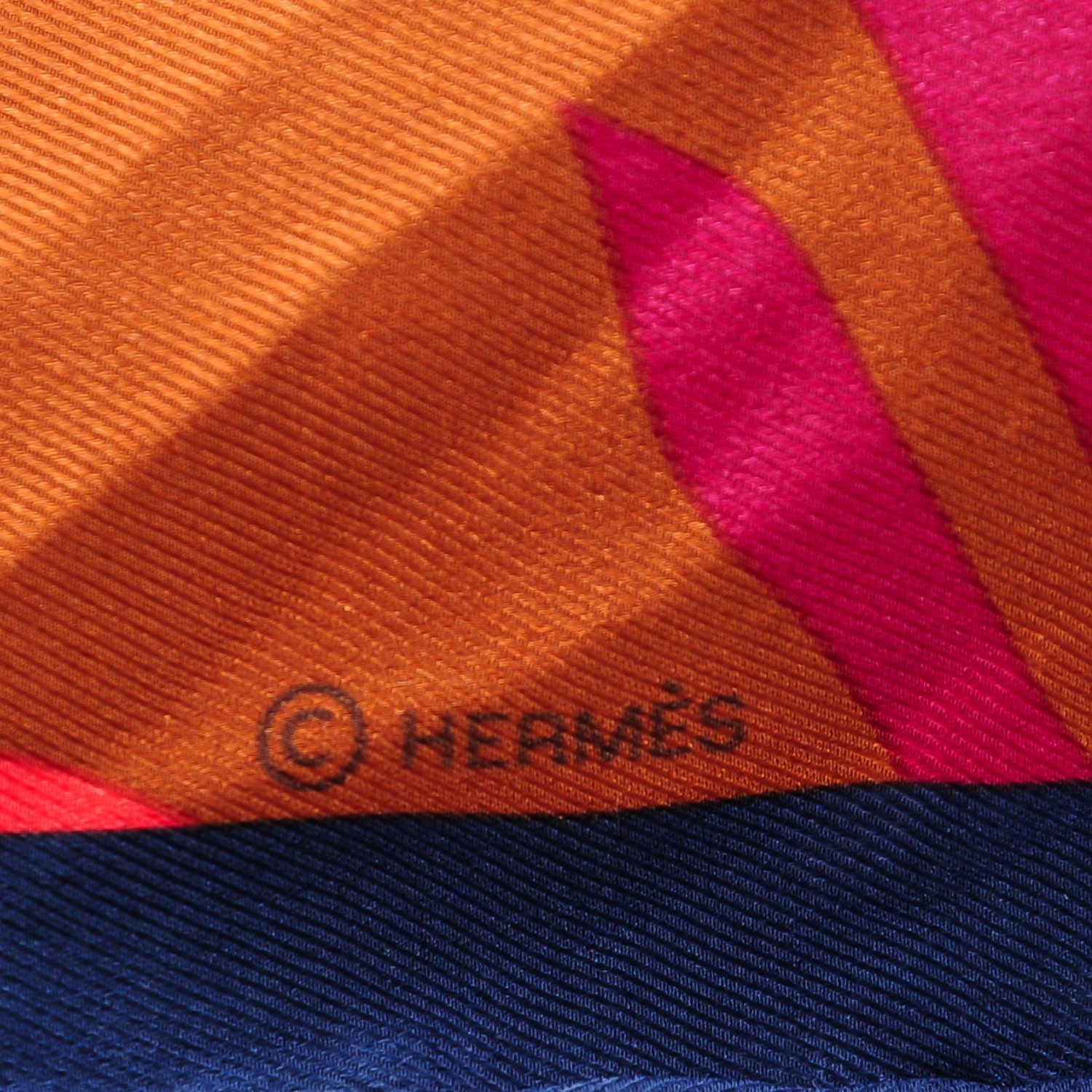 Hermes Silk Minuit Au Faubourg Scarf 70 Caban Prune Rose Vif 7 of 9