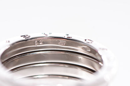Bulgari 18K White Gold B.Zero1 Four-Band Ring 62 10 8 of 8