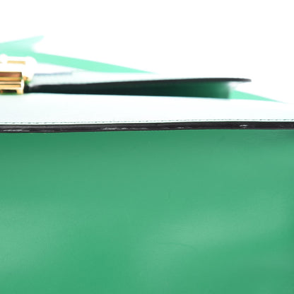 Gucci Vitello Fontanella Web Medium Sylvie Top Handle Bag Synthetic Green Garden 10 of 12